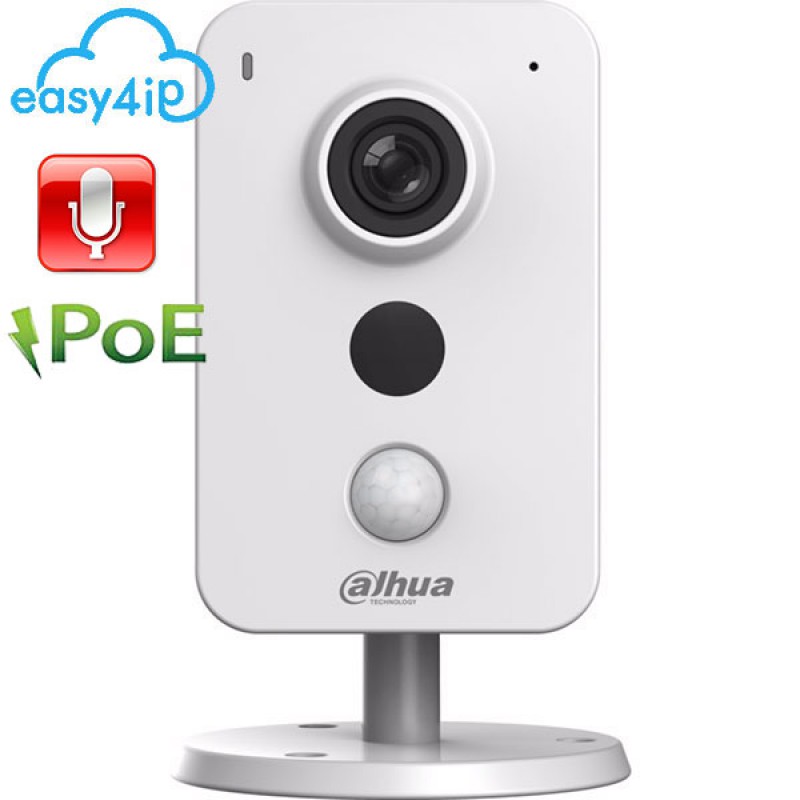 картинка IP видеокамера Dahua - DH-IPC-K35AP - 3Мп внутренняя миниатюрная, объектив фиксированный f=2,8мм, ИК - 10м 