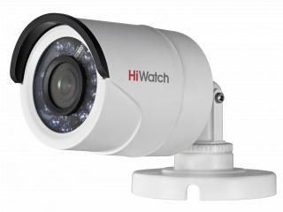 картинка HD-TVI видеокамера HiWatch - DS-T200 (2.8 mm) - 2Мп уличная цилиндрическая, объектив фиксированный f=2,8мм, ИК - 20м 
